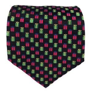 TANGO Tie Red Green Blue Christmas GIFTS Holiday Theme Men's Necktie 100% Silk